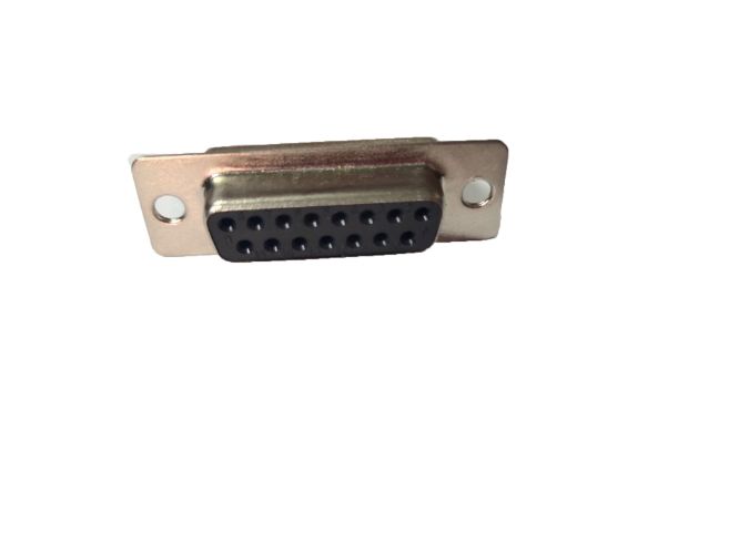 RS PRO 15 Way Panel Mount D-sub Connector Socket, 2.77mm Pitch, with Screw