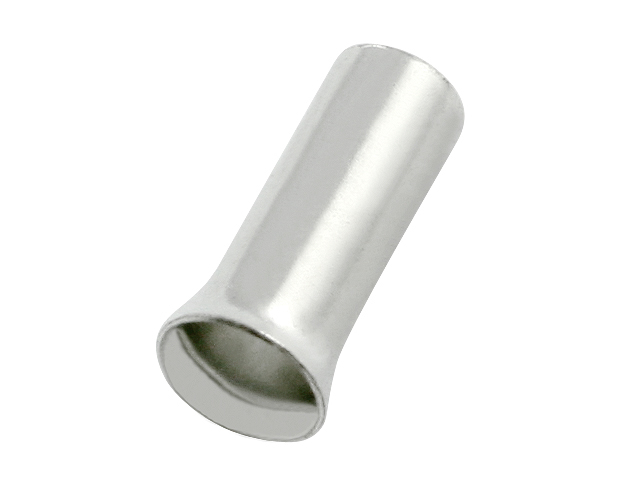 RS PRO Crimp Bootlace Ferrule, 9mm Pin Length, 2.8mm Pin Diameter, 4mm² Wire Size