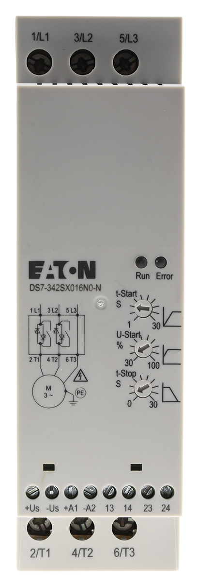 Eaton Soft Starter, , 7.5 kW, 460 V ac, 3 Phase, IP20
