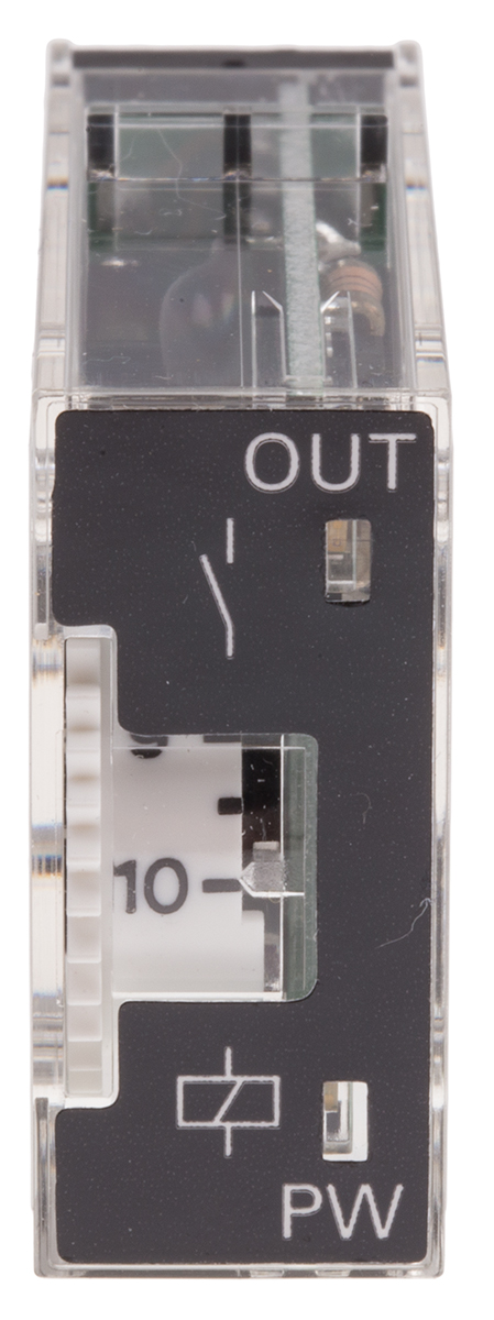 Omron H3RN Series Panel Mount Timer Relay, 24V ac, 2-Contact, 0.1 s → 10min, SPDT