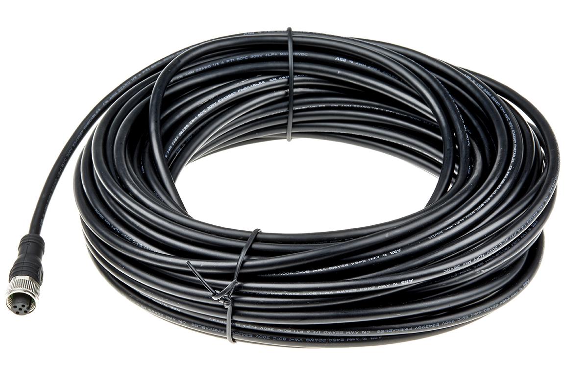 ABB Jokab Female 5 way Threaded to Sensor Actuator Cable, 2 m