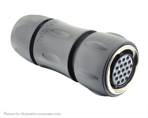 Souriau Sunbank by Eaton Circular Connector, 19 Contacts, Cable, Standard Connector, Plug, Female, IP68, IP69K, UTGX
