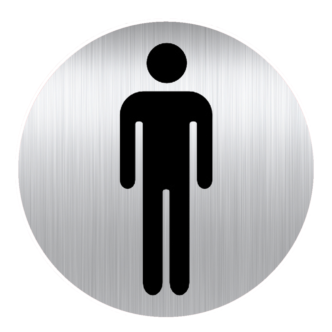 Viso Aluminium Mandatory Mens Toilet Sign