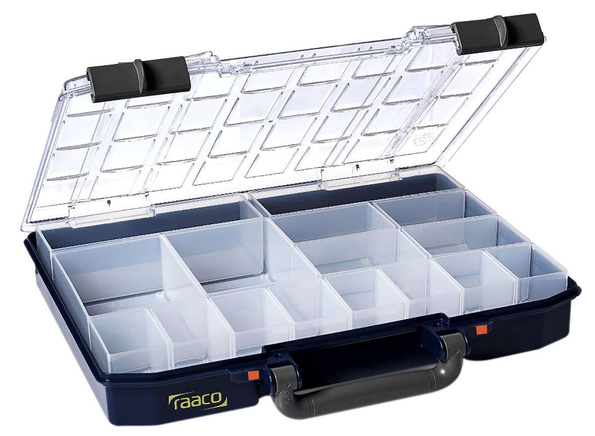 Raaco 16 Cell PP, Adjustable Compartment Box, 57mm x 337mm x 278mm