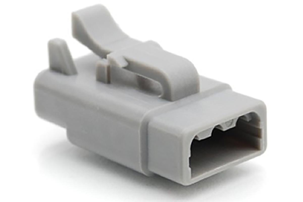 Amphenol Industrial, ATM Automotive Connector Plug Grey Cable Mount 3 Way, Crimp Termination ATM06-3S