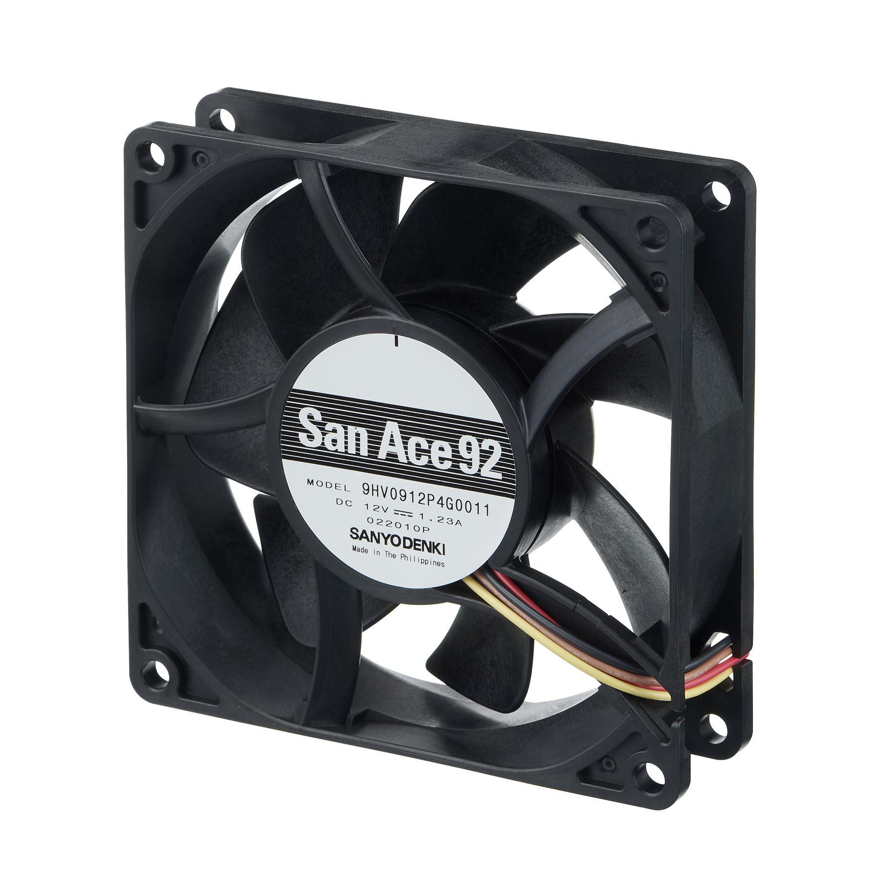 Sanyo Denki Axial Fan, 24 V dc, DC Operation, 97.1cfm, 9.12W, 380mA Max, 92 x 92 x 25mm