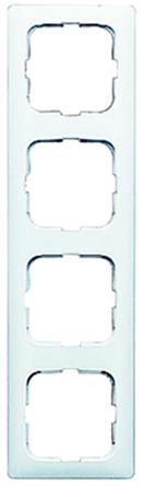 Busch Jaeger - ABB White 4 Gang Frame