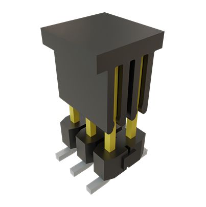 Samtec TSM Series Vertical Surface PCB Header, 6 Contact(s), 2.54 mm Pitch, 2 Row, Unshrouded