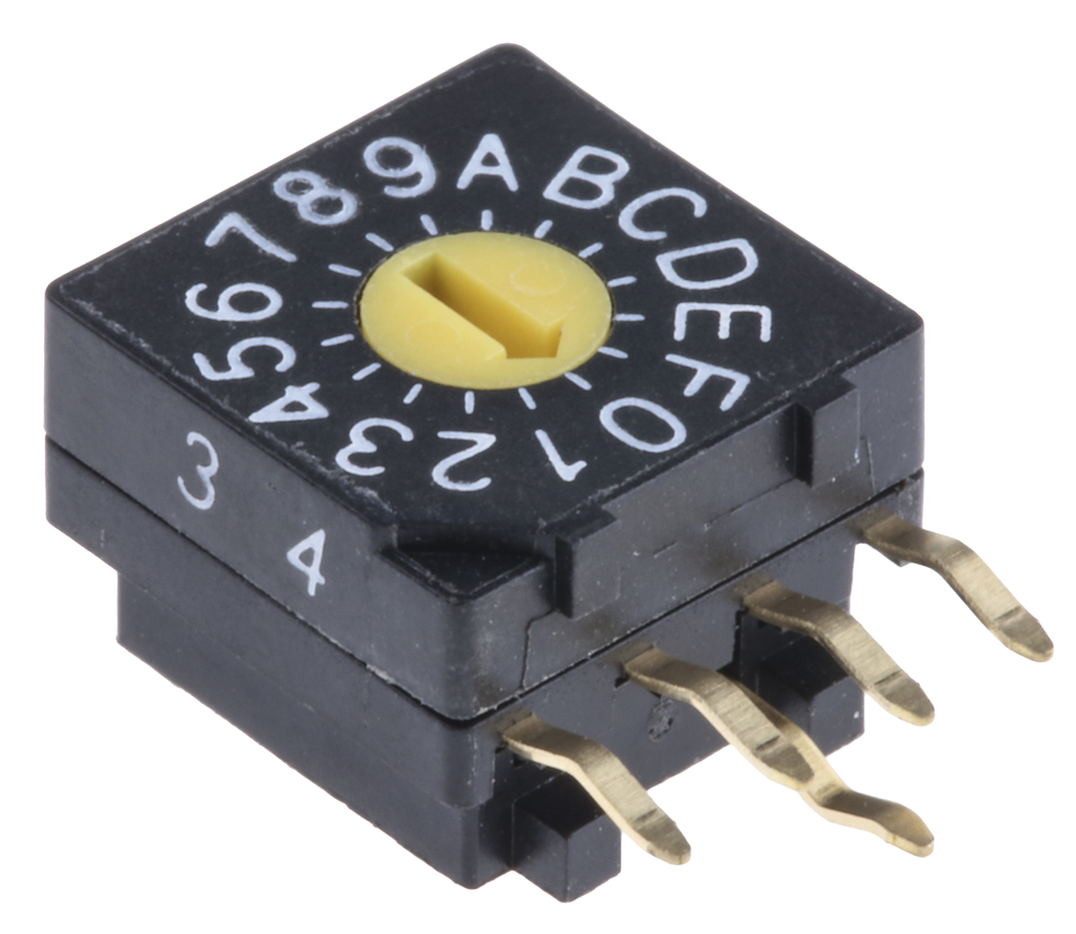 KNITTER-SWITCH 16 Way Through Hole DIP Switch, Rotary Flush Actuator