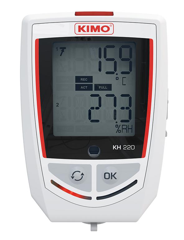 KIMO KH-220-O Temperature & Humidity Data Logger, USB, 3 Input Channel(s) - UKAS Calibration