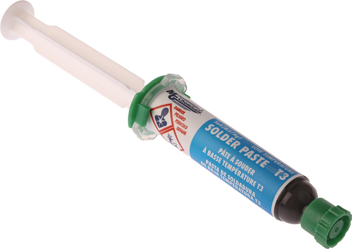 MG Chemicals 4902P T3 Lead Free Solder Paste, 25g Syringe