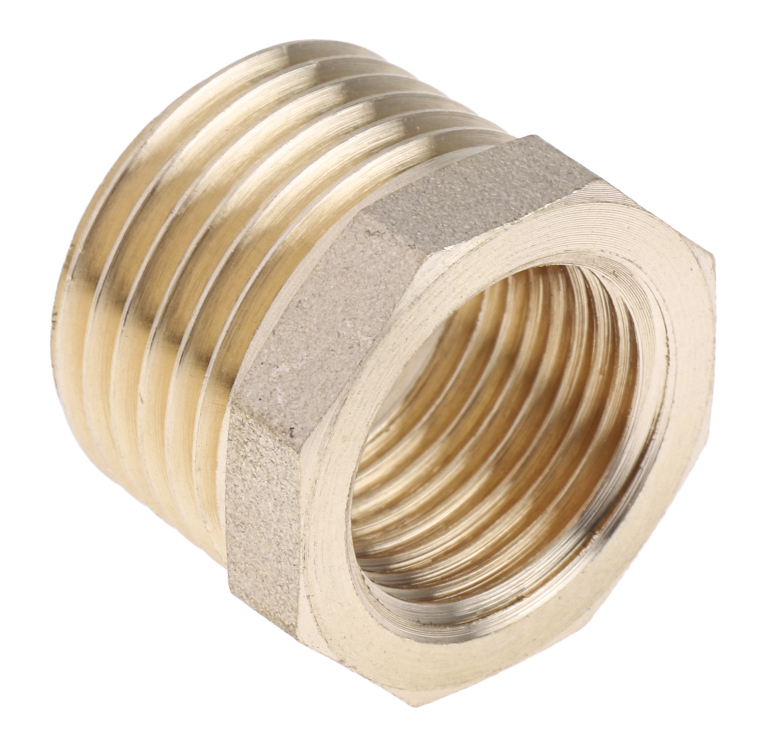 RS PRO Threaded Fitting, Straight Reducer Bush, Male BSP 1/2in to Female BSP 3/8in