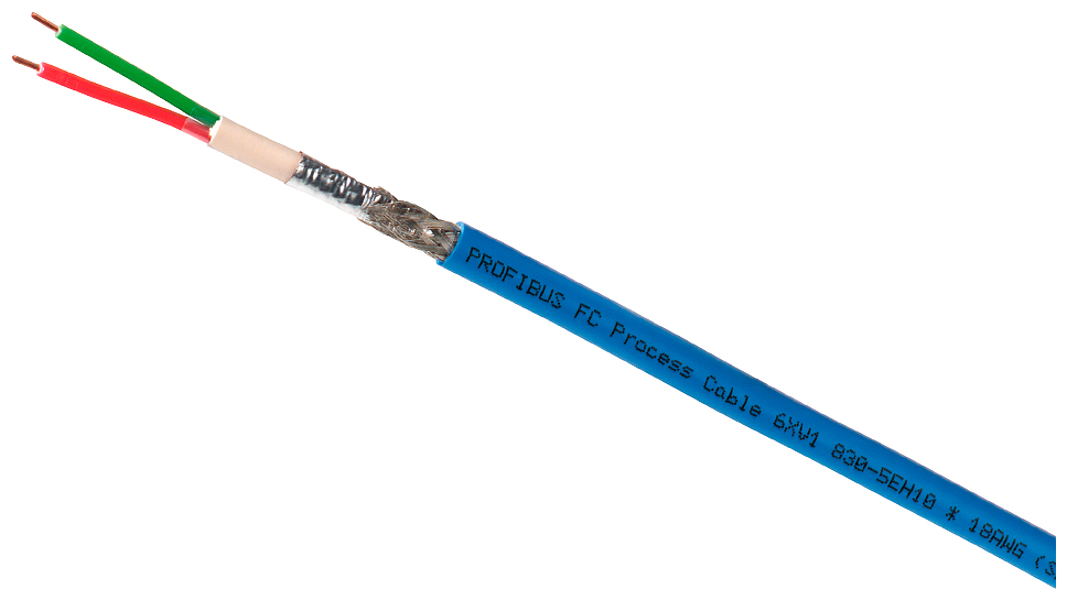 Siemens 6XV1830 Series Data Cable, 2 Cores, 50.26 mm², Screened, 20m, Aluminium Foil, Tinned Copper Braid Shield,