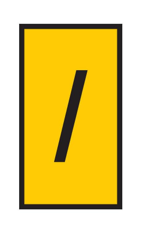 HellermannTyton WIC Snap On Clip On Cable Marker, Yellow, Pre-printed "/", 4.3 → 5.3mm Cable, 561-03724