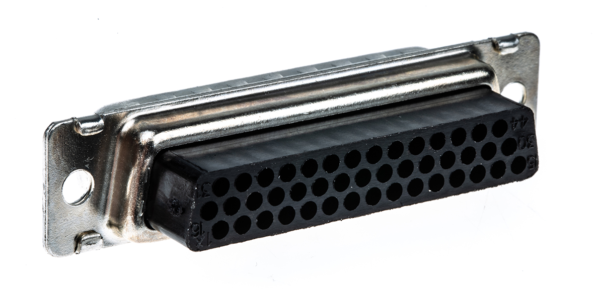 TE Connectivity Amplimite HDP-22 44 Way Cable Mount D-sub Connector Plug