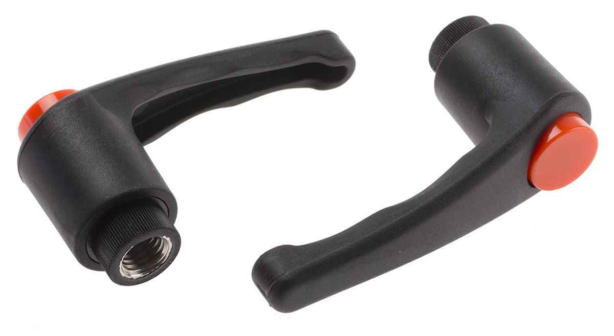 RS PRO Stainless Steel Clamping Lever, M12 x 18mm