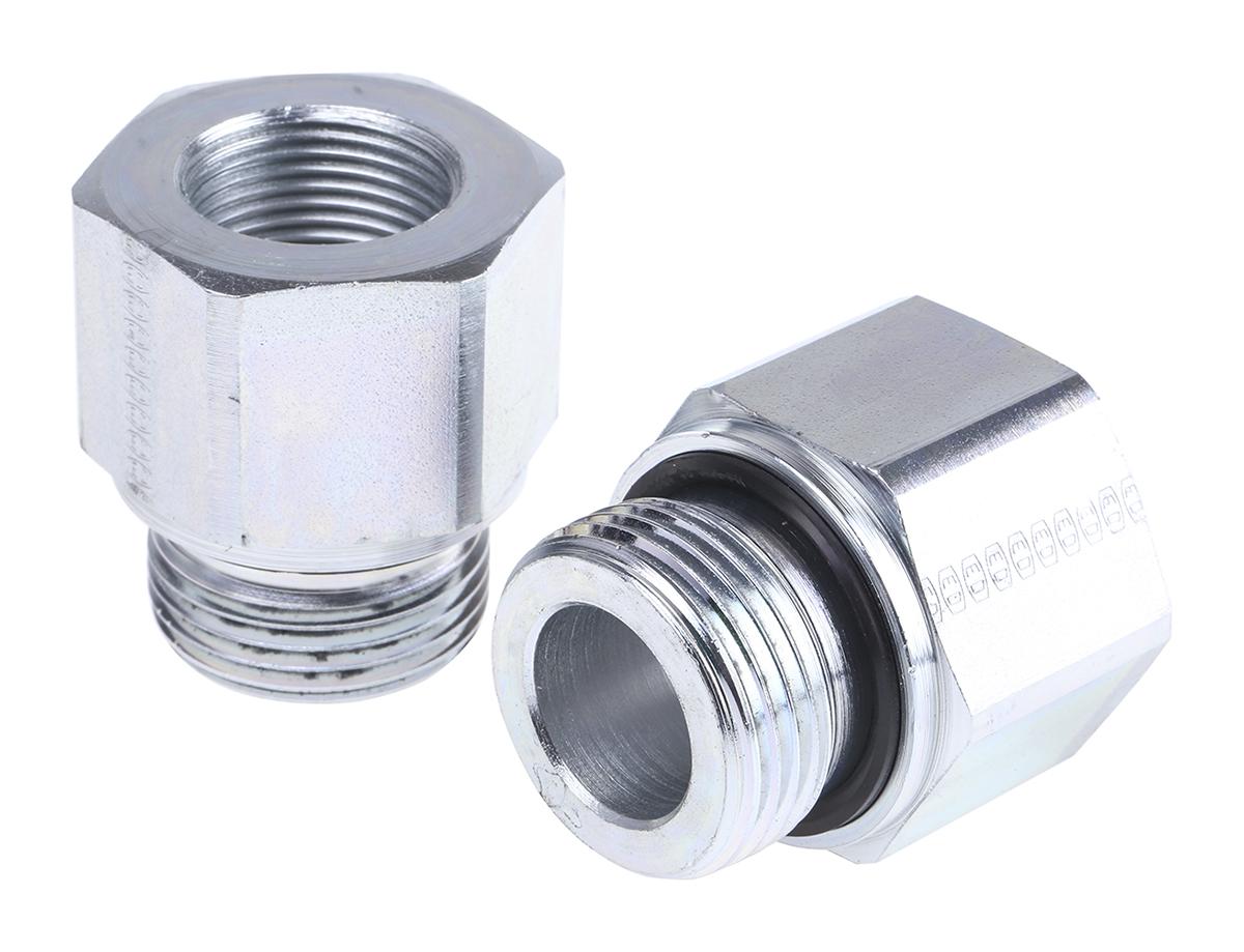 Parker Straight Port to Port Reducer Male BSPP to Female BSPP, RI1EDX3/4CF