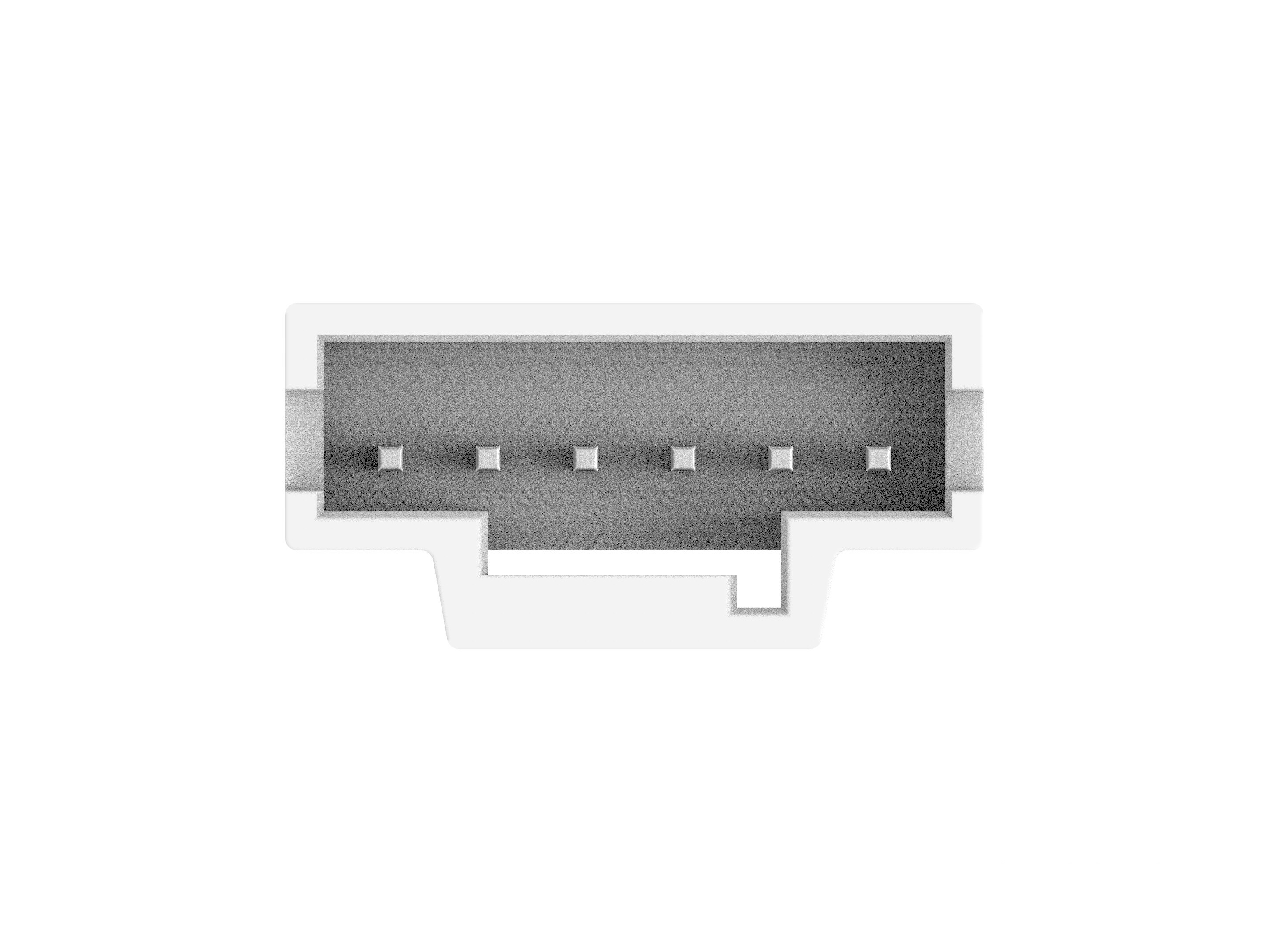 TE Connectivity GRACE INERTIA 2.0 Series Vertical Board PCB Header, 6 Contact(s), 2 mm Pitch, 1 Row, Shrouded