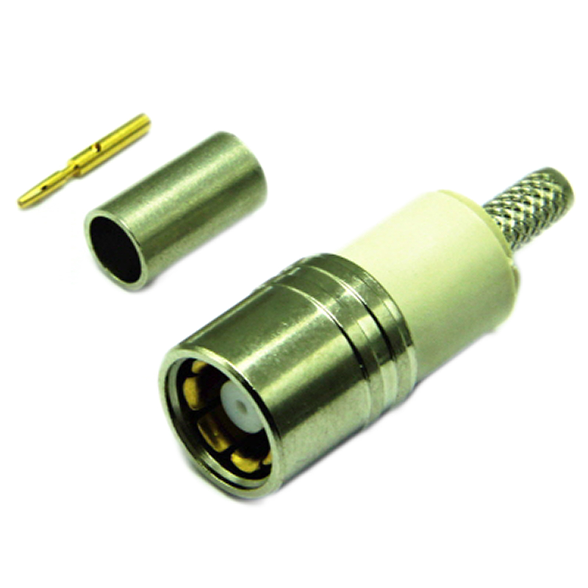 Interface Connectors 2100 Series, Jack Cable Mount Type 43 Connector, 75Ω, Crimp Termination, Straight Body