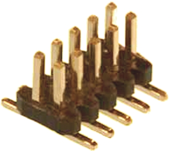 Amphenol Communications Solutions Minitek127 Series Straight Surface Pin Header, 12 Contact(s), 1.27 mm Pitch, 2 Row,