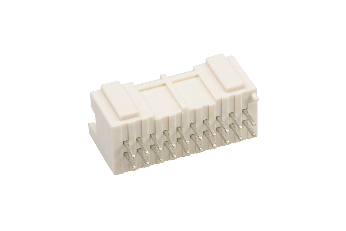 JST PAD Series Straight Through Hole PCB Header, 20 Contact(s), 2 mm Pitch, 2 Row, Shrouded
