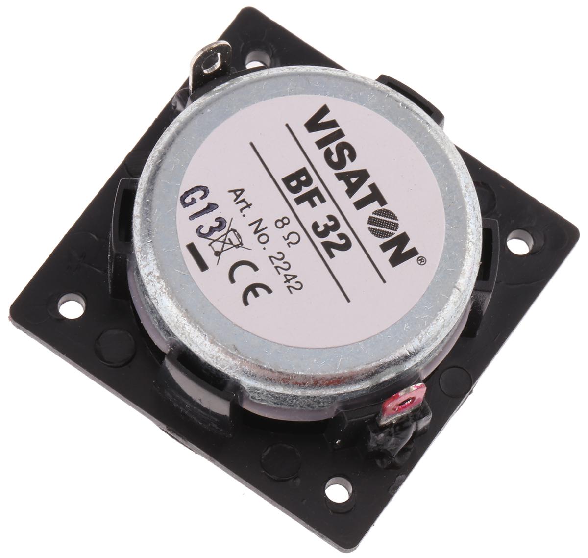 Visaton 32.5mm dia 2W nom Full Range Speaker Driver, 8Ω, 150 Hz → 20 kHz