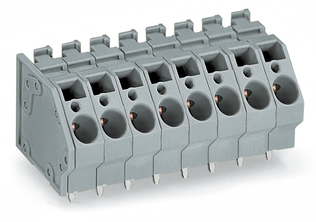 WAGO 745 Series PCB Connector, 3-Contact, 7.5mm Pitch, Through Hole Mount, 1-Row, Cage Clamp Termination