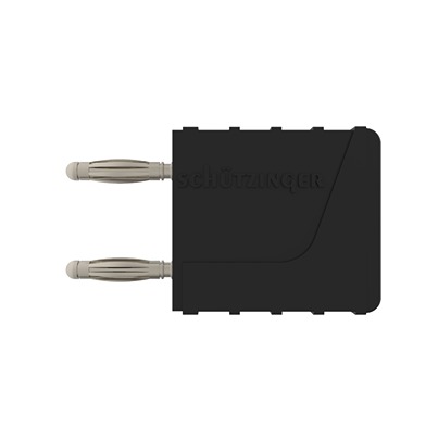 Schutzinger Black Male Banana Connector, 2mm Connector, Socket Termination, 12A, 30 V ac, 60 V dc, Nickel Plating