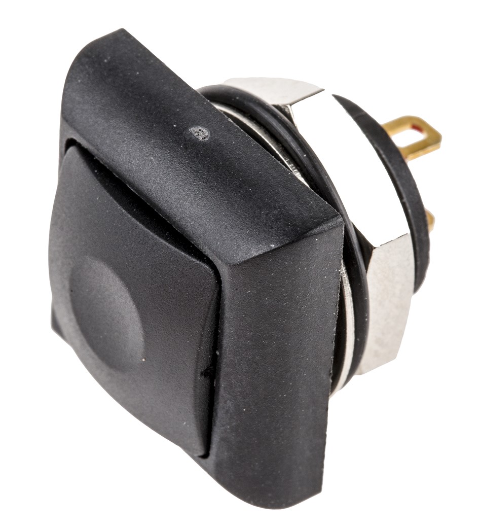 RS PRO Push Button Switch, Momentary, PCB, 13.6mm Cutout, SPST, 30V dc, IP67