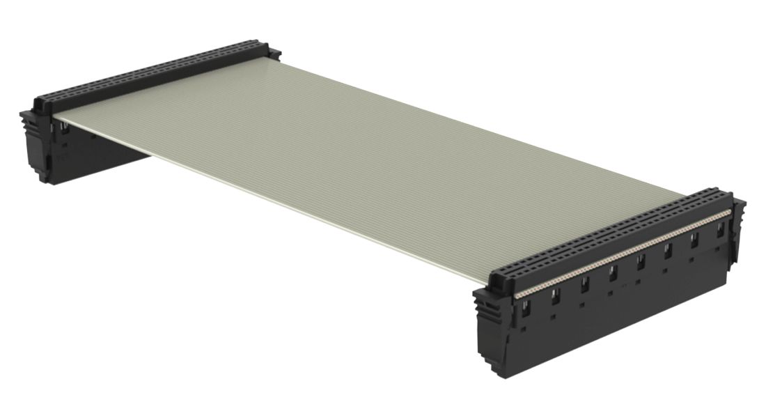 ERNI SMC Series Ribbon Cable Assembly, 200mm Length, AU IDC to AUI IDC