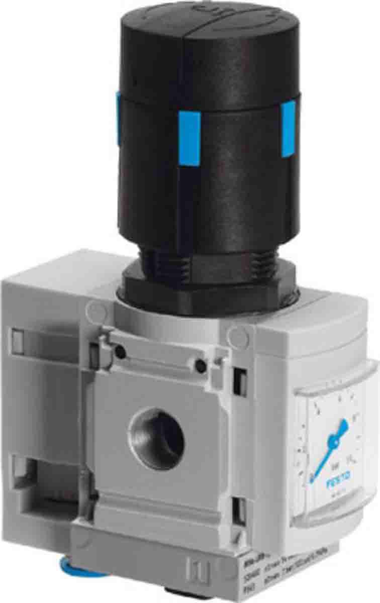 Festo G 1/4 Pneumatic Regulator - 0.3bar to 7bar, 14bar max. input, 529480