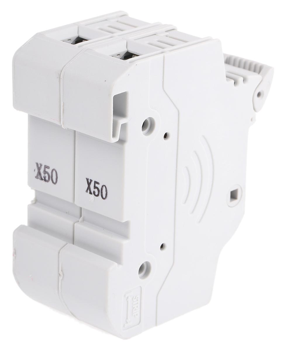 Eaton 32A Rail Mount Fuse Holder for 10 x 38mm Fuse, 2P, 690V ac