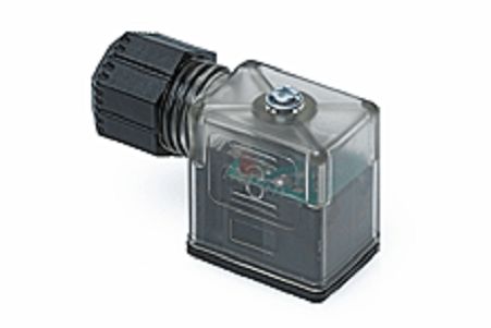 Molex 121208 2P DIN 43650 DIN 43650 Solenoid Connector with Indicator Light, 24 V Voltage