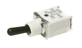C & K Toggle Switch, PCB Mount, On-(On), SPDT, Through Hole Terminal, 20V ac/dc