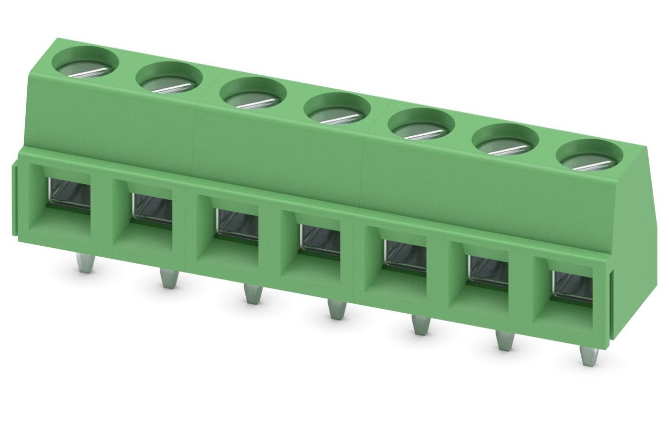 Phoenix Contact MKDSN 1.5/7-5.08 Series PCB Terminal Block, 7-Contact, 5.08mm Pitch, Through Hole Mount, 1-Row, Screw