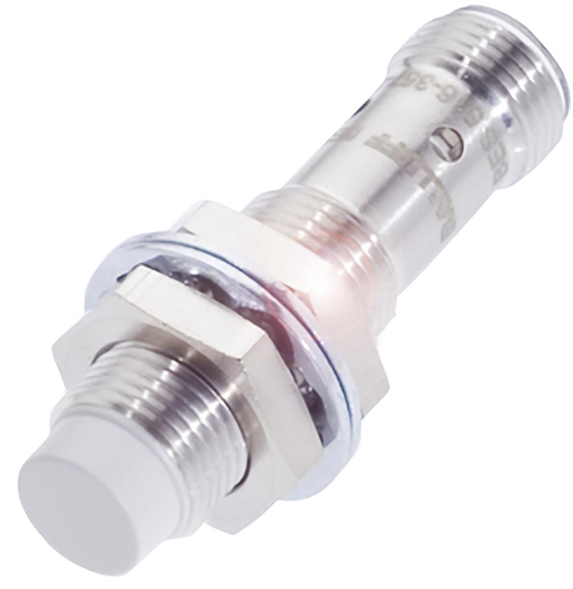 BALLUFF Inductive Threaded Barrel Proximity Sensor, M12, 10 mm Detection, PNP NO, 10 → 30 V dc