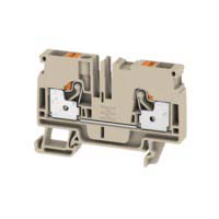 Weidmuller 1992110000 A Series Beige, 6mm², Single-Level, Push In Termination
