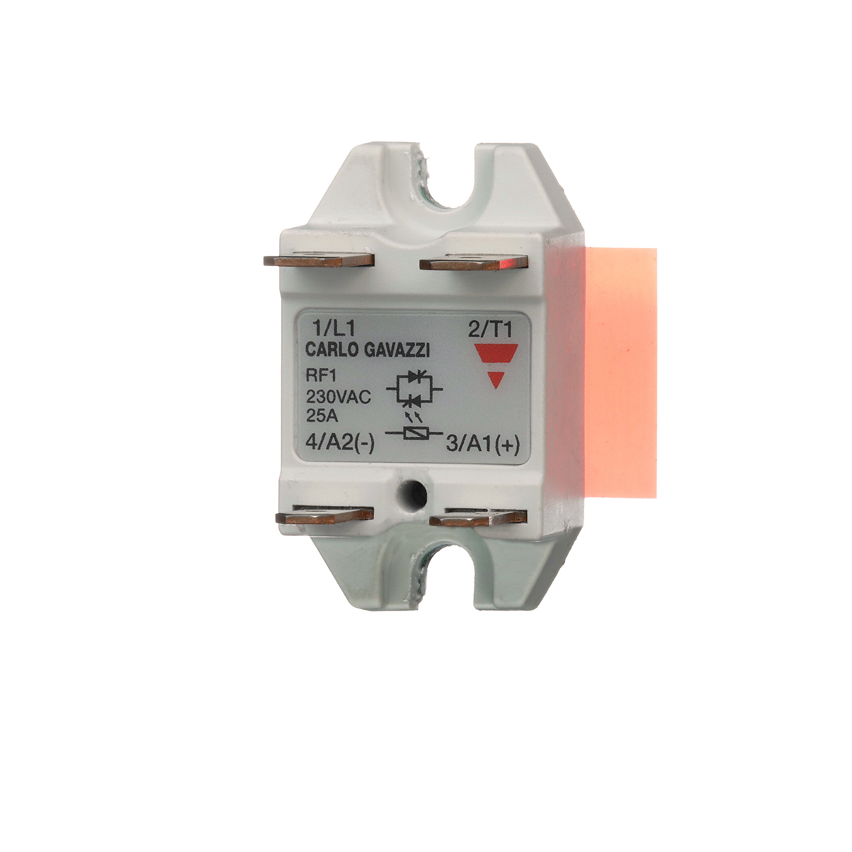 Carlo Gavazzi RF1 Series Solid State Relay, 25 A Load, Chassis Mount, 280 V ac Load, 18 V dc Control