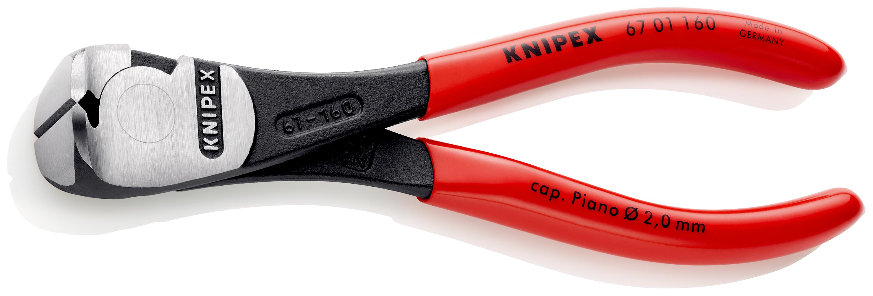 Knipex 160 mm End Nippers for Hard Wire; Piano Wire