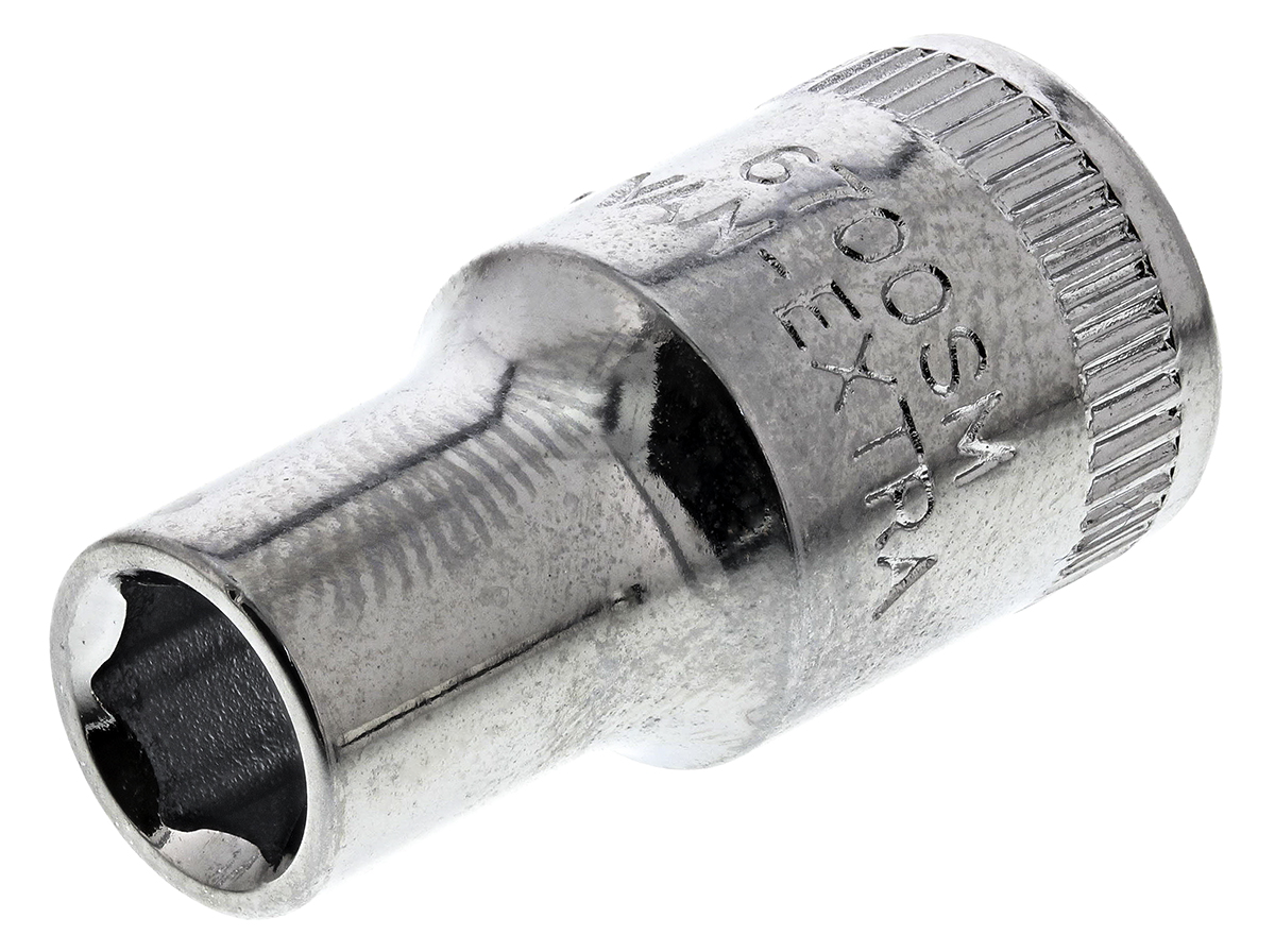 Bahco 1/4 in Drive 5.5mm Standard Socket, 6 point, 24.7 mm Overall Length