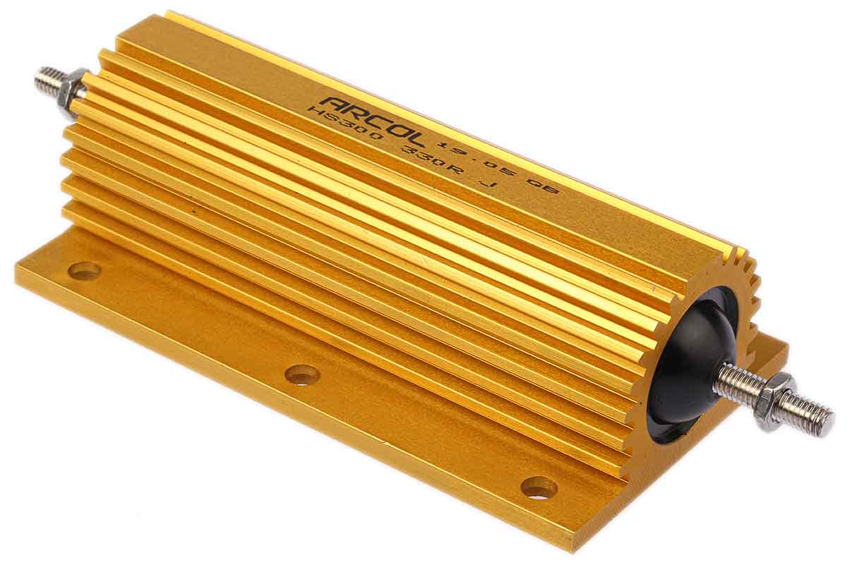 Arcol, 330Ω 300W Wire Wound Chassis Mount Resistor HS300 330R J ±5%