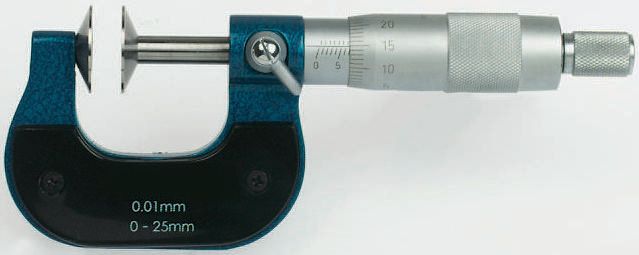 RS PRO Special Micrometer, Range 0 mm →25 mm, With UKAS Calibration