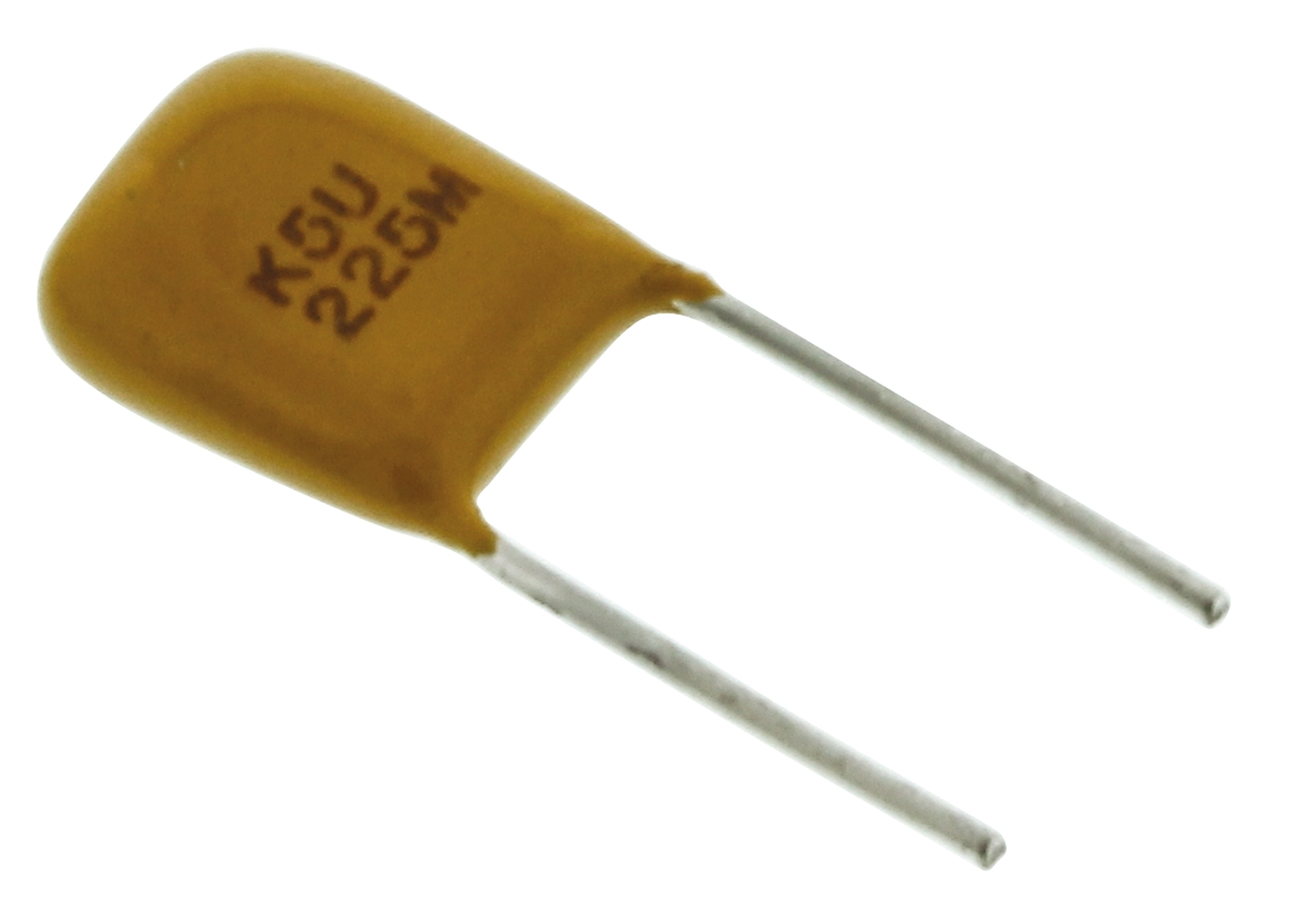 KEMET 2.2μF Multilayer Ceramic Capacitor MLCC, 50V dc V, ±20% , Through Hole