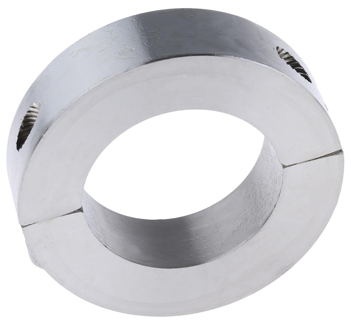Huco Shaft Collar, Two Piece, Clamp Screw, Bore 35mm, OD 57mm, W 15mm, Stainless Steel