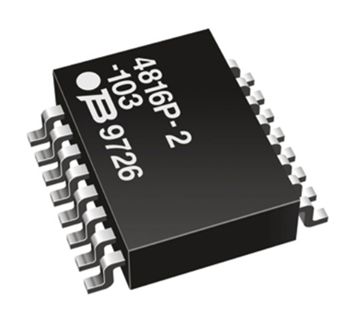 Bourns, 4800P 2.2kΩ ±2% Isolated Resistor Array, 8 Resistors, 1.28W total, DIP, Standard SMT