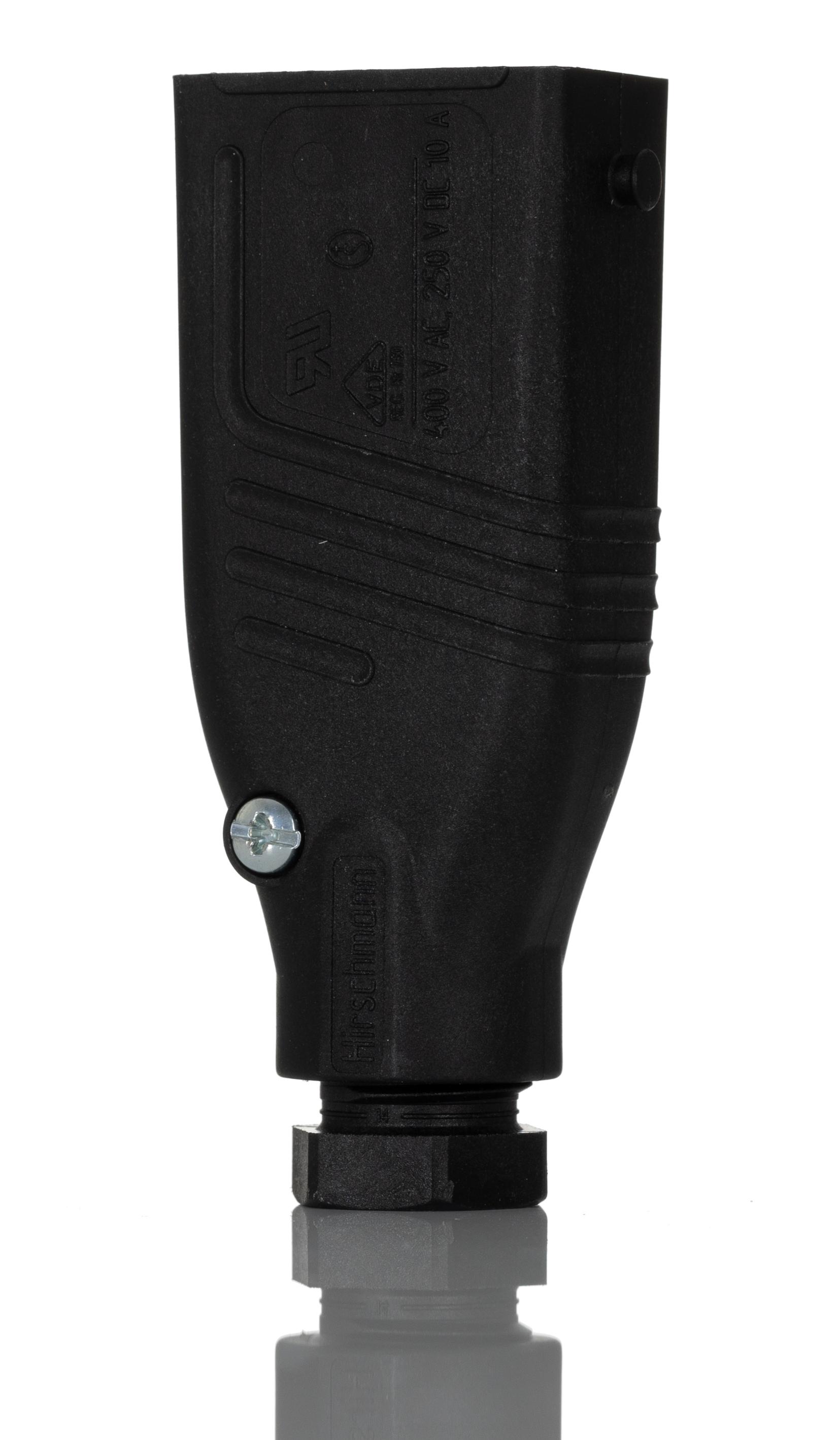 Hirschmann, ST IP54 Black Cable Mount 4P + E Industrial Power Plug, Rated At 10A, 230 V, 400 V