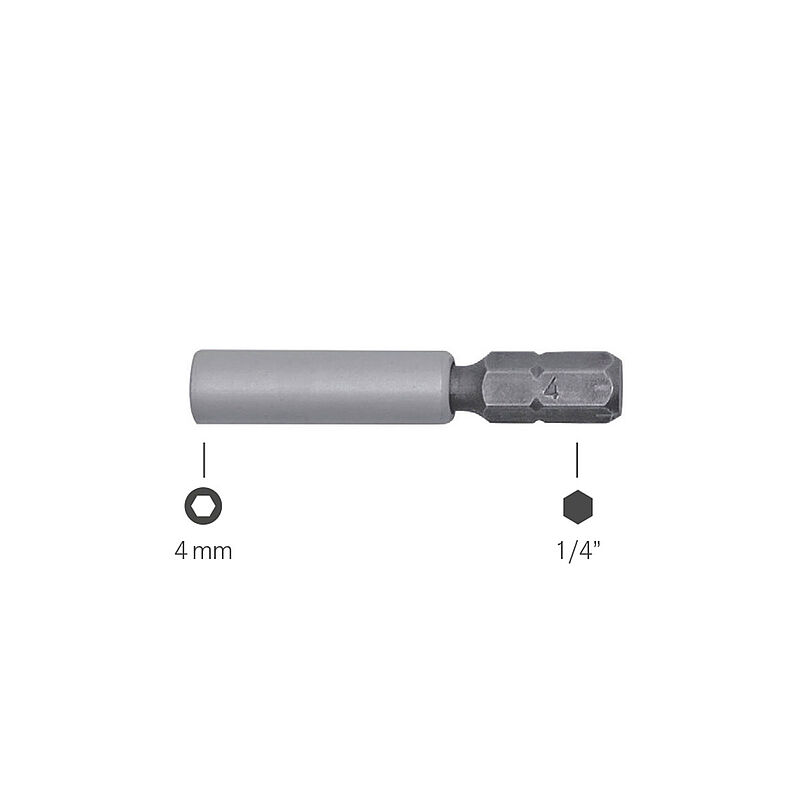 Bernstein 4-564 1/4 Hex Bit Adapter, 42.5 Overall