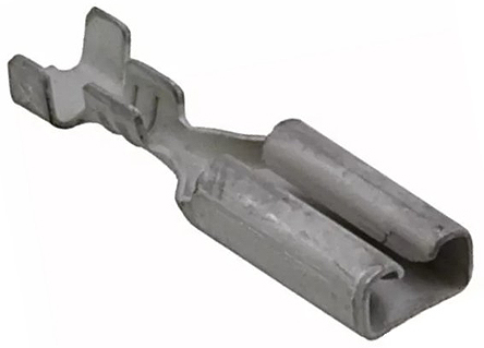 TE Connectivity FASTON .110 Uninsulated Female Spade Connector, Receptacle, 2.79 x 0.3mm Tab Size, 0.5mm² to 1.5mm²