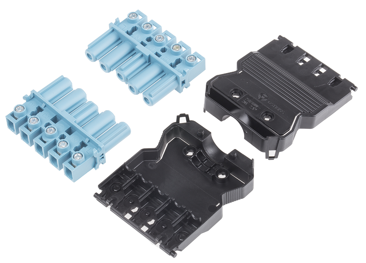 Wieland GST18i5 Series Connector, 5-Pole, Female, Cable Mount, 20A, IP20