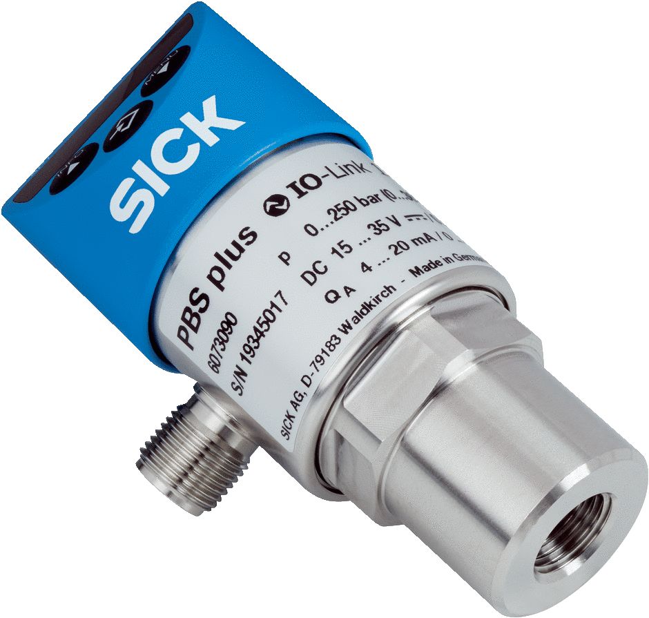SICK PBS2 Series Pressure Switch, 0bar Min, 250bar Max, PNP/NPN Output, Gauge Reading